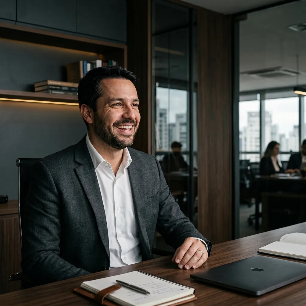 Executivo em escritório